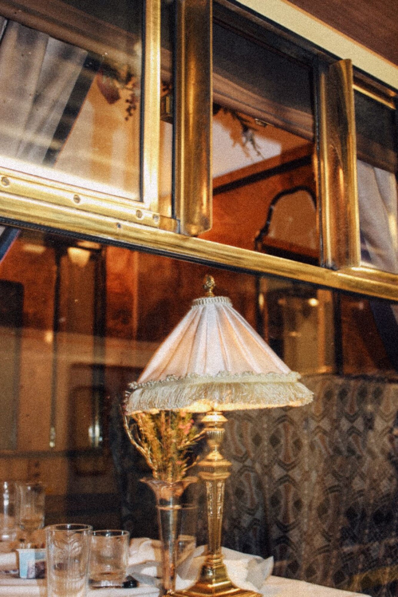 A dining service in progress aboard British Pullman — seasonal table d'hôte by head chef Jon Freeman.