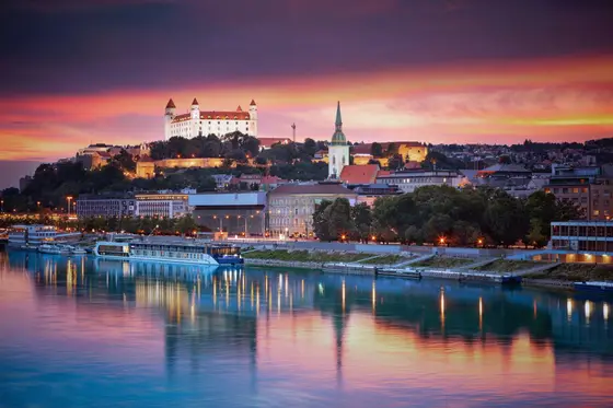 Danube riverfront at Bratislava — Best of the Danube itinerary.