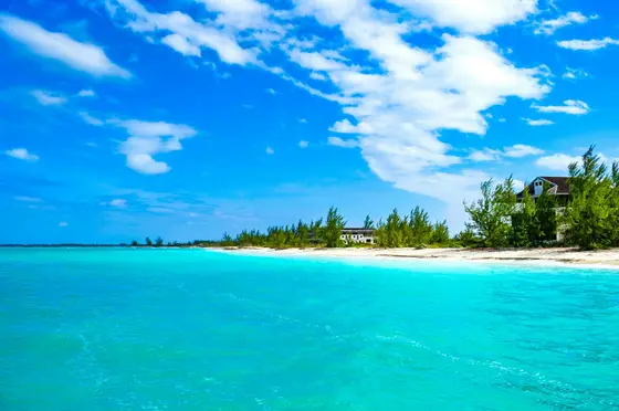 Turquoise shallows over white sand along Grace Bay Beach, Providenciales, Turks & Caicos
