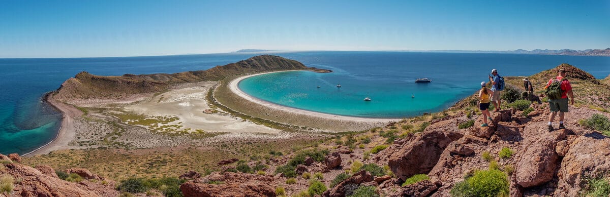 Panorama of Isla San Francisco in the Sea of Cortés.